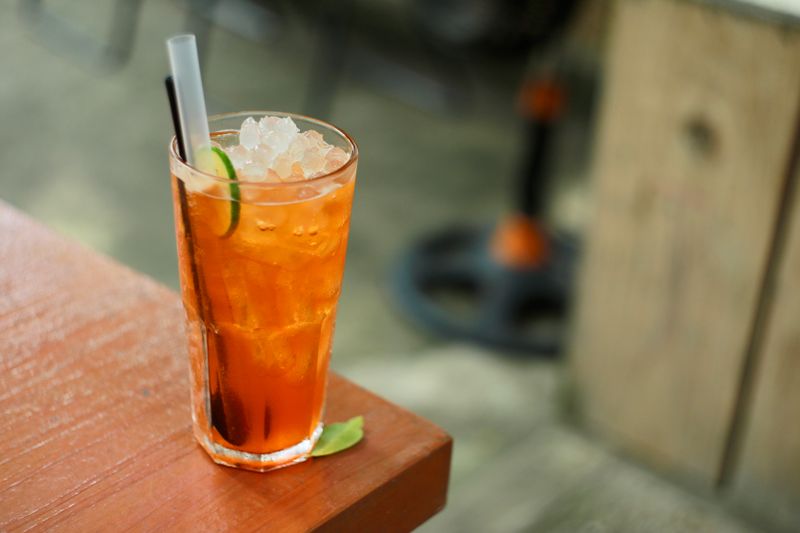 Iced tea at Wing Snob Lombard IL